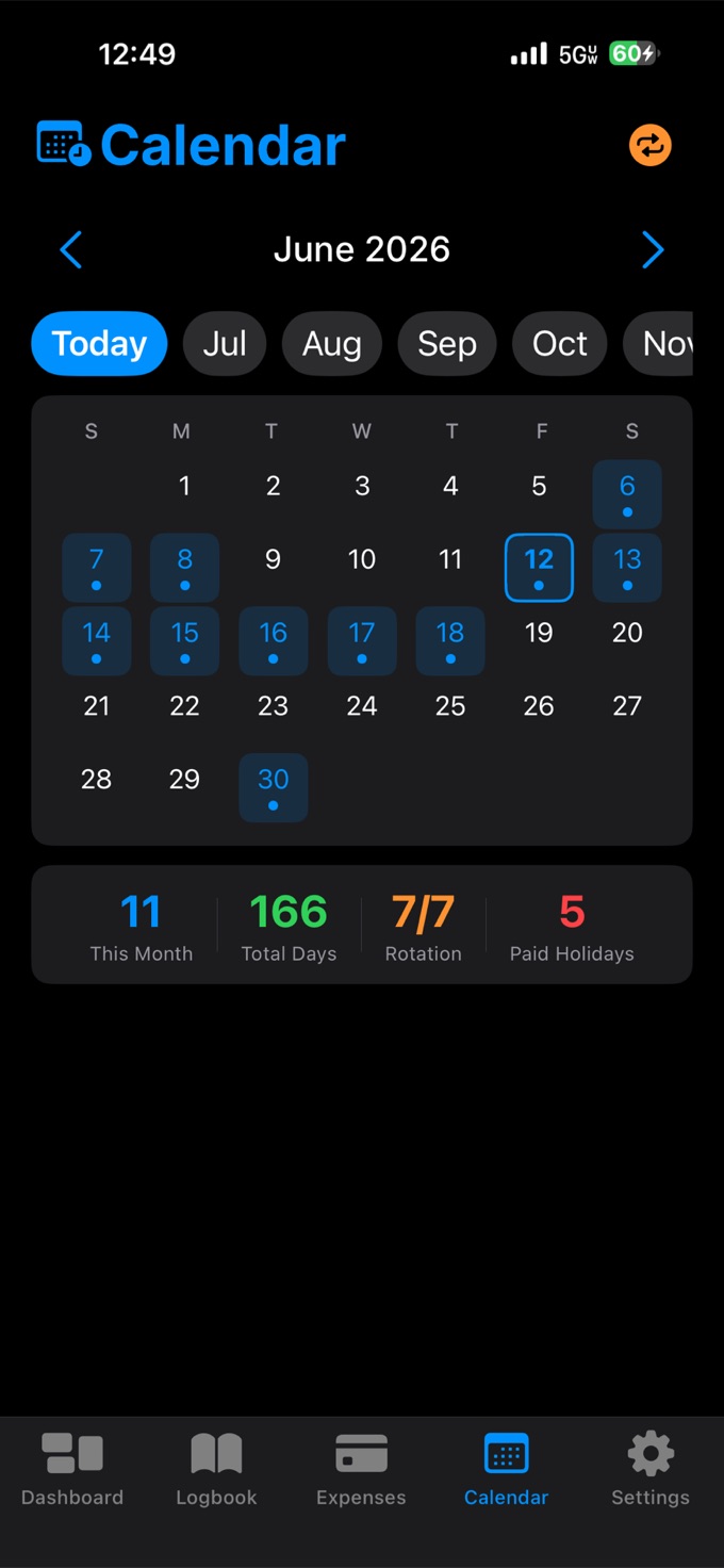 Schedule calendar